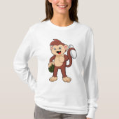 Monkey at Bowling with Bowling T-shirt (Voorkant)