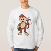 Monkey at Bowling with Bowling T-shirt (Voorkant)