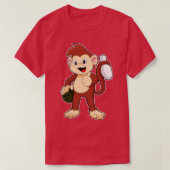 Monkey at Bowling with Bowling T-shirt (Design voorkant)