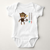 Monkey Baby Creeper Romper (Voorkant)