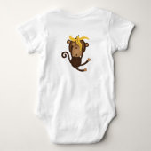 Monkey Baby Creeper Romper (Achterkant)