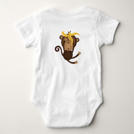 Monkey Baby Creeper Romper (Achterkant)