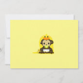 Monkey Baby Duckie Bath Shower Uitnodiging (Achterkant)