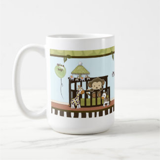 Monkey Baby in wieg oerwoud safari CA-Blue Mok