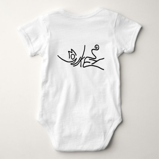 Monkey Baby Onsie Romper (Achterkant)