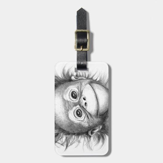 Monkey - Baby Orang outan 2016 G-121 Bagagelabel (Voorkant verticaal)