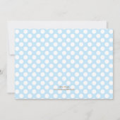 Monkey Baby shower/Birthday Invitation Boys Kaart (Achterkant)