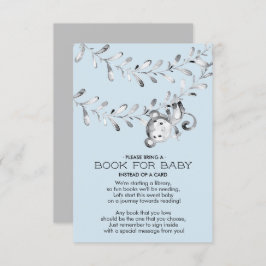 Monkey Baby shower Boek voor Baby Kaart