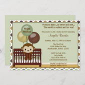 MONKEY Baby shower call Mod Pod Pop Wieg MPP Kaart (Voorkant / Achterkant)