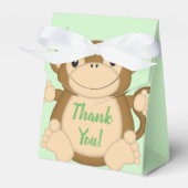 Monkey Baby shower Green Bedankdoosjes (Voorkant Zijde)