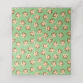 Monkey Baby shower Green Plaatskaartje (Binnenkant ongevouwen)