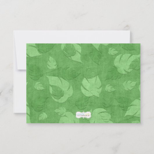 Monkey Baby shower - Hartelijk dank Bedankkaart (Achterkant)