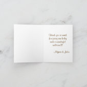 Monkey Baby shower MPPv4 groen Bedankt Opmerking K (Binnen)