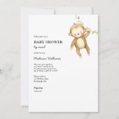 Monkey Baby shower per Mail Kaart (Voorkant)