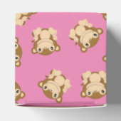 Monkey Baby shower Roze Bedankdoosjes (Bovenkant)