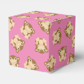 Monkey Baby shower Roze Bedankdoosjes (Achterkant)