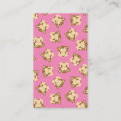 Monkey Baby shower Roze Informatiekaartje (Achterkant)