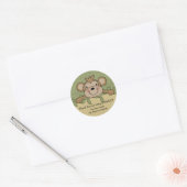 Monkey Baby shower Sticker (Envelop)