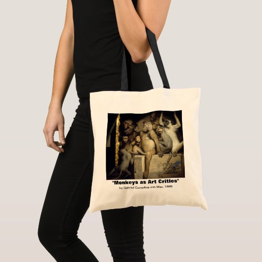 Monkey Bag: Monkey Art Critici Tote Bag (Voorkant (product))