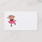 Monkey Ballerina Visitekaartje (Achterkant)