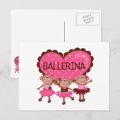 Monkey Ballet Briefkaart (Voorkant / Achterkant)