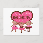 Monkey Ballet Briefkaart (Voorkant)