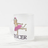 Monkey Ballet Matglas Koffiemok (Voorkant links)