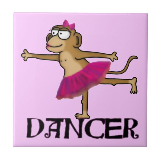 Monkey Ballet Tegeltje (Voorkant)