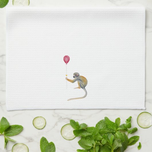 Monkey Ballon Party Theedoek (Gevouwen)