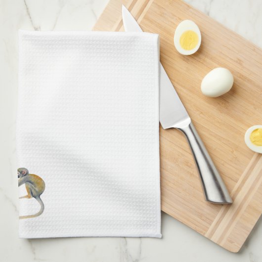 Monkey Ballon Party Theedoek (Quarter Fold)