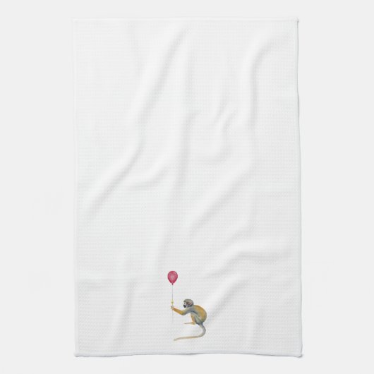 Monkey Ballon Party Theedoek (Verticaal)