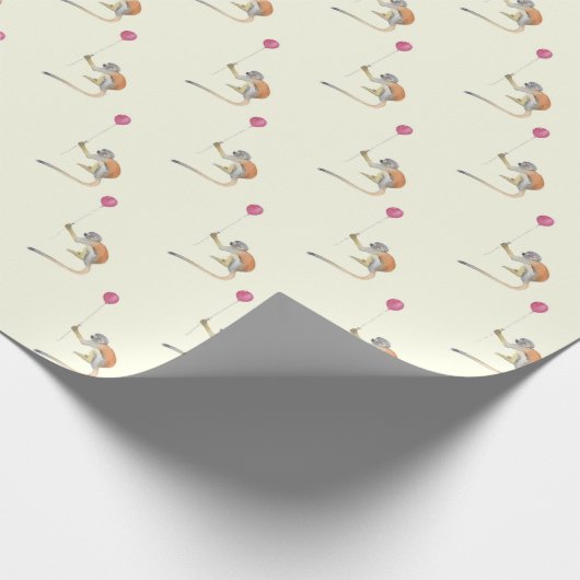 Monkey Balloon Party Gift Wrap by Tonkinson Cadeaupapier (Hoek)
