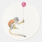 Monkey Balloon Party Stickers (Voorkant)