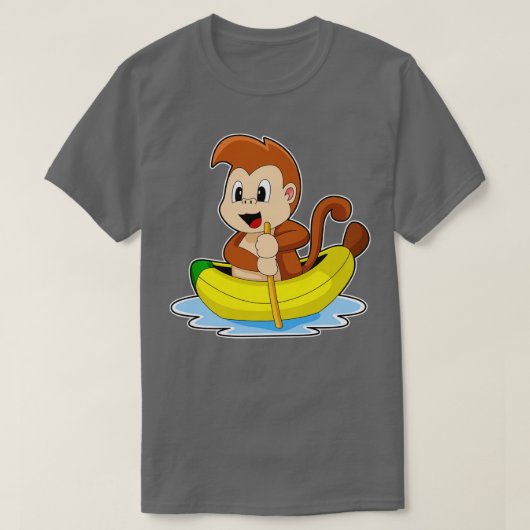 Monkey Banaan Boot 2 T-shirt (Design voorkant)