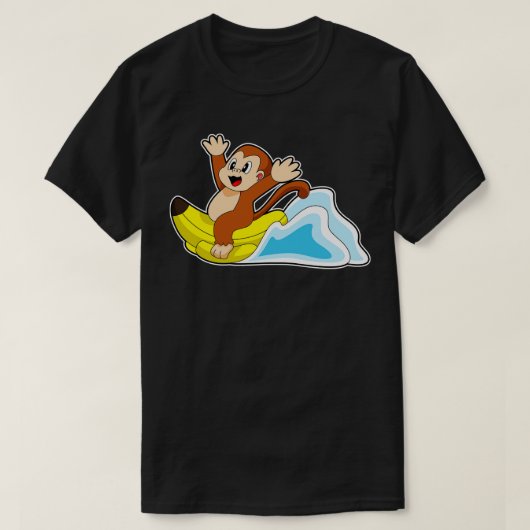 Monkey Banaan boot T-shirt (Design voorkant)