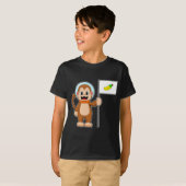 Monkey Banana Astronautenruimte T-shirt (Voorkant volledig)
