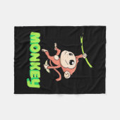 Monkey Banana Fleece Deken (Voorkant (Horizontaal))