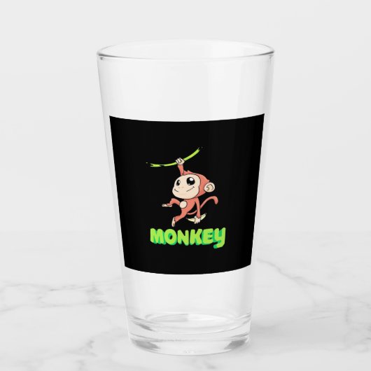 Monkey Banana Glas (Voorkant)