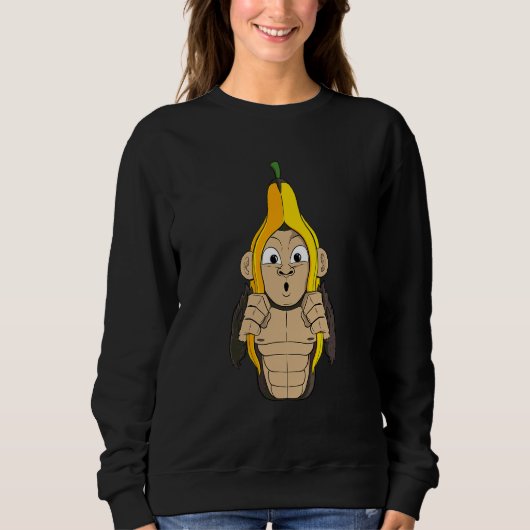 Monkey Banana Humor Trui (Voorkant)