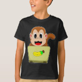 Monkey Banana Laptop T-shirt (Voorkant)