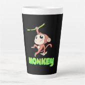 Monkey Banana Latte Mok (Voorkant)