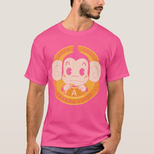 Monkey Banana Lover T-shirt (Voorkant)