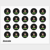 Monkey Banana Ronde Sticker (Vel)