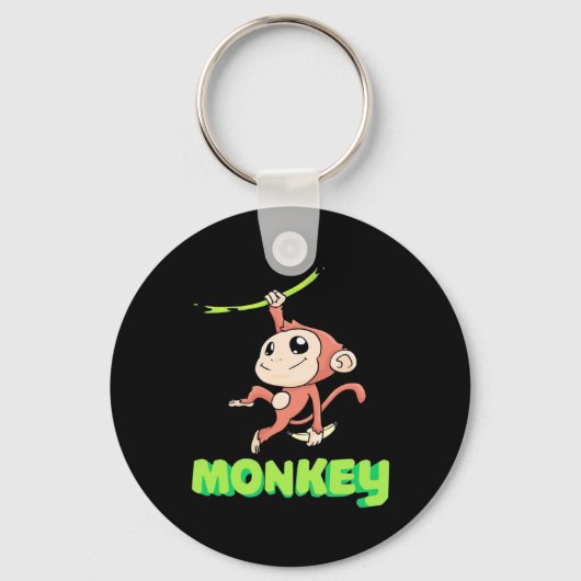 Monkey Banana Sleutelhanger (Voorkant)