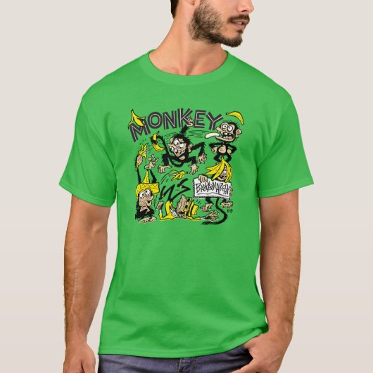 MONKEY - Bananarchie Mannen T-shirt (Voorkant)