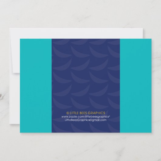 Monkey Bananas First Birthday Photo Invitations Kaart (Achterkant)