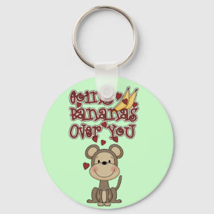 Monkey Bananas Over You Tshirts and Gifts Sleutelhanger