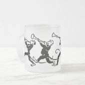 Monkey Band Matglas Koffiemok (Voorkant links)