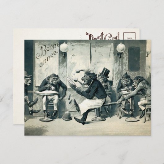 Monkey Bar Briefkaart (Voorkant / Achterkant)