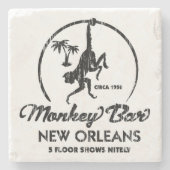 Monkey Bar New Orleans Stenen Onderzetter (Voorkant)